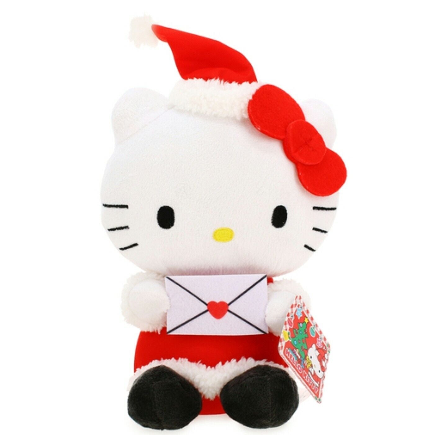 13" Christmas Hello Kitty with a Heart Note