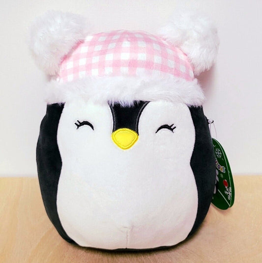 7-8" Luna The Penguin With Pink Beanie