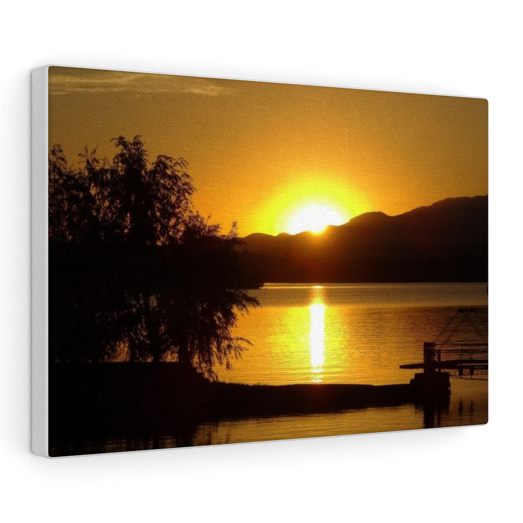 Yellow Sunset Canvas Gallery Wraps