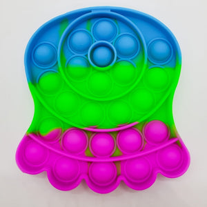 Rainbow Octopus (Blue/Green/Purple) l Bubble Pop-It l Fidgets