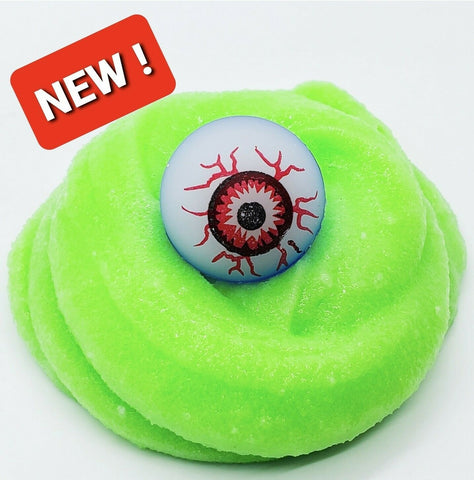 HALLOWEEN SLIME. Slushy w/ BLUE Eye Ball Spooky Slime Novelty Gift Party Favor