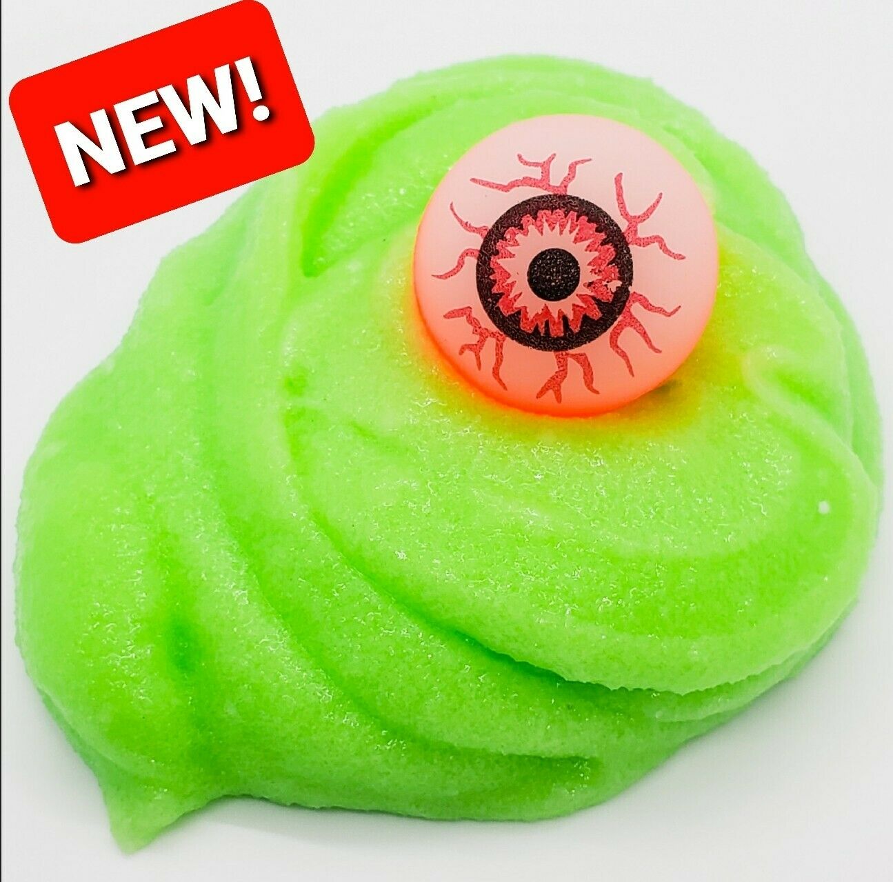 HALLOWEEN SLIME. Slushy w/ RED Eye Ball Spooky Slime Novelty Gift Party Favor