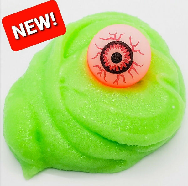 HALLOWEEN SLIME. Slushy w/ RED Eye Ball Spooky Slime Novelty Gift Party Favor